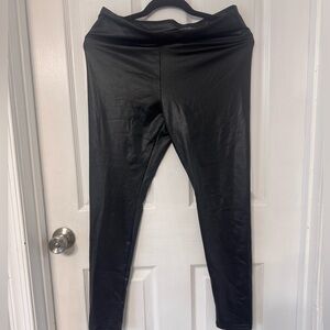 Pleather look leggings